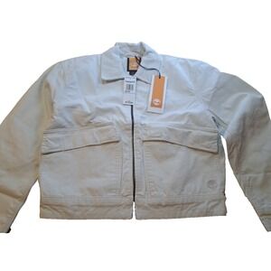 Timberland Size Small Zip Up White Jacket